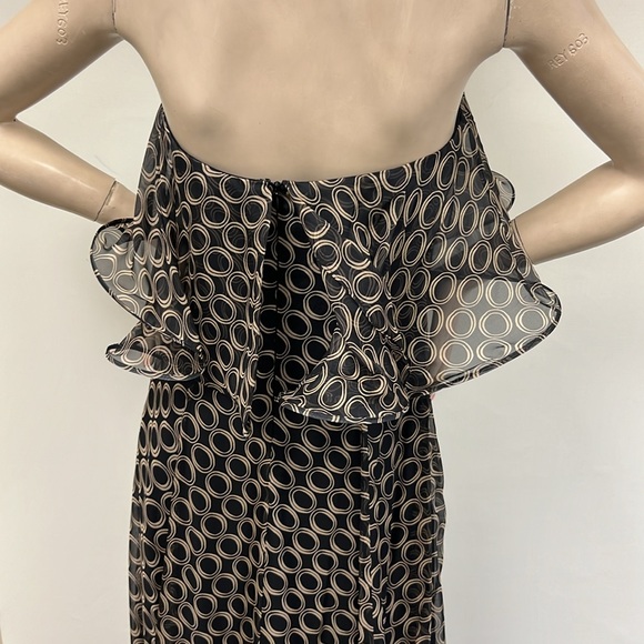 JS collections strapless fit and flare very soft flowey fabric sexy long dress - Picture 9 of 10